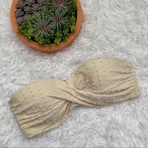 Victoria’s Secret Off-White Strapless Bikini Top